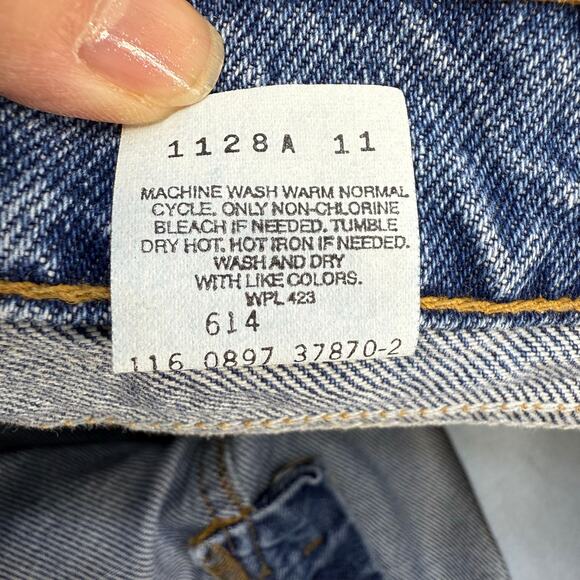 Levi's 550 Jeans Girls 18.5 Blue Relaxed Orange Tag Tapered Leg RARE VTG NWT - Picture 13 of 16